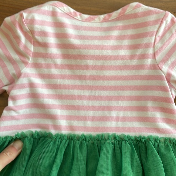 Hanna Andersson Pink/green tulle dress 3T EUC - Picture 7 of 7
